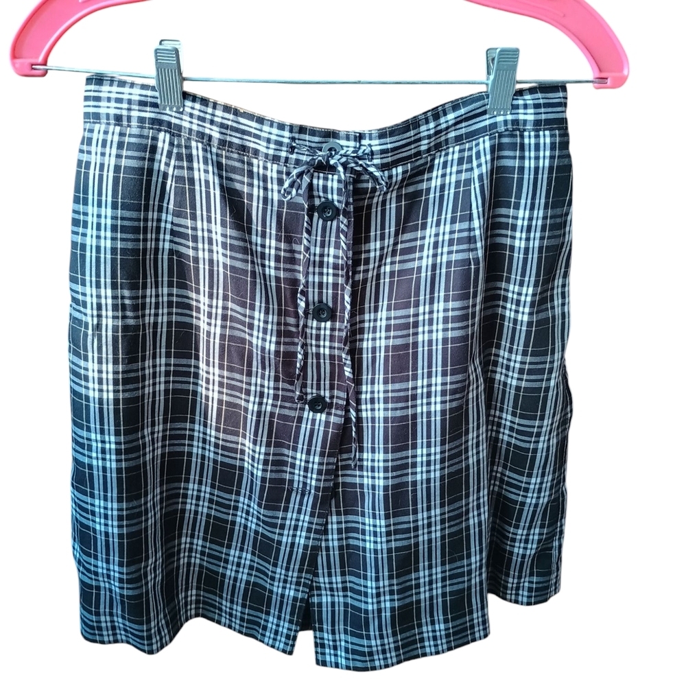 Plaid Black and White Skirt